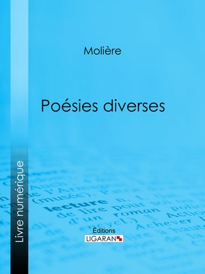 cover image of Poésies diverses